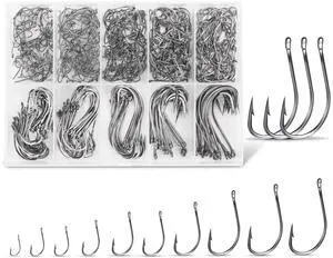 Carbon Steel Fishing Hooks 500 Pcs, Circle Hooks Assortment for Saltwater Freshwater Ice Fishing, Salt Water Fish Hooks for Catfish Trout Bass Octopus Multi Size 6 8 10 12 14 16 18 20 22 24 Carbon Steel Fishing Hooks 500 Pcs, Circle Hooks Assortment for Saltwater Freshwater Ice Fishing, Salt Water Fish Hooks for Catfish Trout Bass Octopus Multi Size 6 8 10 12 14 16 18 20 22 24