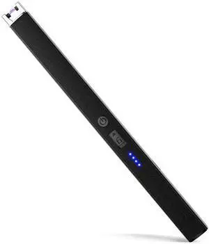 Candle Lighter, Windproof Pulse Electric Lighter with Anti-False-Touch Lock and Led Display, Lighters for Candle BBQ Camping Festivals-Black Candle Lighter, Windproof Pulse Electric Lighter with Anti-False-Touch Lock and Led Display, Lighters for Candle BBQ Camping Festivals-Black