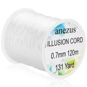 Heavy Duty Fishing Wire for Hanging, 0.7 mm Clear Fishing Line Invisible String Strong Monofilament Line for Hanging Decorations and Crafts Heavy Duty Fishing Wire for Hanging, 0.7 mm Clear Fishing Line Invisible String Strong Monofilament Line for Hanging Decorations and Crafts