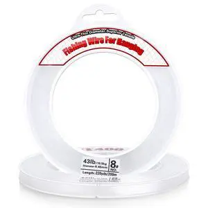 Clear Fishing Wire, 656FT Fishing Line Clear Invisible Hanging Wire Strong Nylon String Supports 43 Pounds for Balloon Garland Hanging Decorations Clear Fishing Wire, 656FT Fishing Line Clear Invisible Hanging Wire Strong Nylon String Supports 43 Pounds for Balloon Garland Hanging Decorations