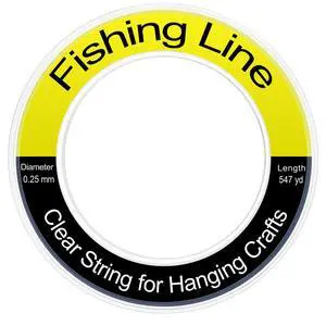 Fishing Line Wire 1640 ft, Monofilament Fishing Line, Clear Invisible Nylon String for Hanging Crafts Fishing Line Wire 1640 ft, Monofilament Fishing Line, Clear Invisible Nylon String for Hanging Crafts