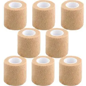 Self Adhesive Bandage Wrap,2 Inch Athletic Tape Breathable Elastic Brown Cohesive Bandages, Vet Wrap Sports Tape for First Aid, Wrist Sprains Protection,Dogs Self Adhesive Bandage Wrap,2 Inch Athletic Tape Breathable Elastic Brown Cohesive Bandages, Vet Wrap Sports Tape for First Aid, Wrist Sprains Protection,Dogs