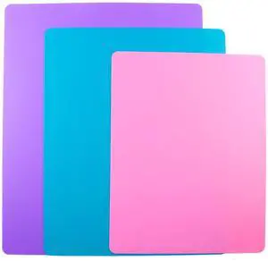 3 Pieces Flexible Cutting Board mats, Plastic Cutting Boards for Kitchen Cooking, Cutting board sheets for Meat and Vegetables, Dishwasher Safe 3 Pieces Flexible Cutting Board mats, Plastic Cutting Boards for Kitchen Cooking, Cutting board sheets for Meat and Vegetables, Dishwasher Safe