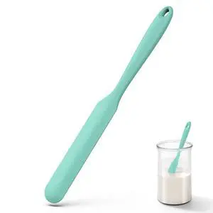 Skinny Silicone Jar Spatula: 600ºF Heat-Resistant Food-Grade 10in Long Narrow Sourdough Stirring Stick, Seamless Flexible Peanut Butter Spreader for Scraping Icing Bread Cream, Jam (Aqua Sky) Skinny Silicone Jar Spatula: 600ºF Heat-Resistant Food-Grade 10in Long Narrow Sourdough Stirring Stick, Seamless Flexible Peanut Butter Spreader for Scraping Icing Bread Cream, Jam (Aqua Sky)