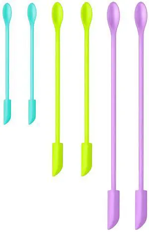 Silicone Spatula Set (6Pcs) - Mini Scraper Tool for Beauty & Food - Reach Every Last Drop, Multi-Size Spatulas for Makeup Jars, Lotion Bottles & Kitchen Containers (Color #4) Silicone Spatula Set (6Pcs) - Mini Scraper Tool for Beauty & Food - Reach Every Last Drop, Multi-Size Spatulas for Makeup Jars, Lotion Bottles & Kitchen Containers (Color #4)