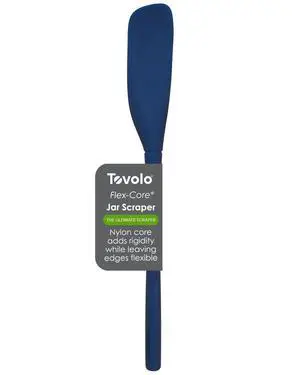 Silicone Jar Spatula Long Handled Rubber Scraping Scooping Tool for Peanut Butter Jam Jelly Jars Blenders, Extra Long Flex Core Silicone Jar Scraper Dishwasher Safe BPA Free, Deep Indigo Silicone Jar Spatula Long Handled Rubber Scraping Scooping Tool for Peanut Butter Jam Jelly Jars Blenders, Extra Long Flex Core Silicone Jar Scraper Dishwasher Safe BPA Free, Deep Indigo