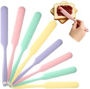 8 Pack Silicone Jar Spatula Set Long Handle Small Skinny Spatulas 9.4" & 8.1", Flexible Heat Resistant Silicone Scraper for Baking, Mixing & Sourdough Starter (Purple Green Pink Yellow) 8 Pack Silicone Jar Spatula Set Long Handle Small Skinny Spatulas 9.4" & 8.1", Flexible Heat Resistant Silicone Scraper for Baking, Mixing & Sourdough Starter (Purple Green Pink Yellow)