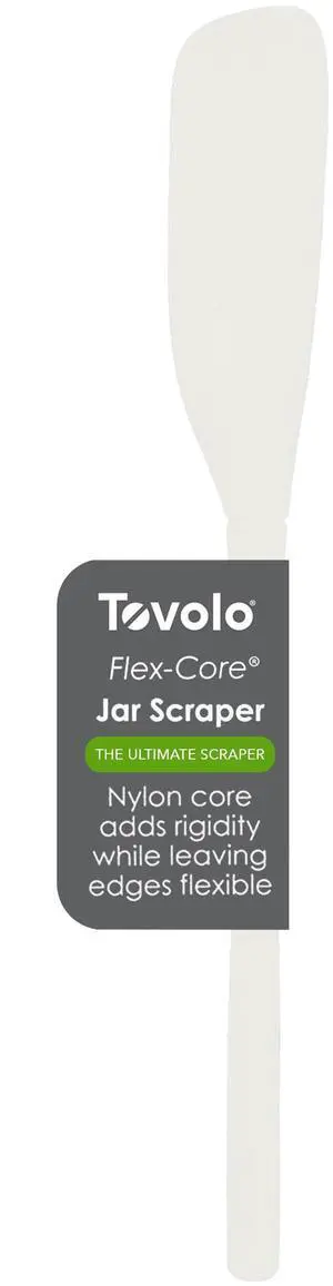 Silicone Jar Spatula Long Handled Rubber Scraping Scooping Tool for Peanut Butter Jam Jelly Jars Blenders, Extra Long Flex Core Silicone Jar Scraper Dishwasher Safe BPA Free, White Silicone Jar Spatula Long Handled Rubber Scraping Scooping Tool for Peanut Butter Jam Jelly Jars Blenders, Extra Long Flex Core Silicone Jar Scraper Dishwasher Safe BPA Free, White