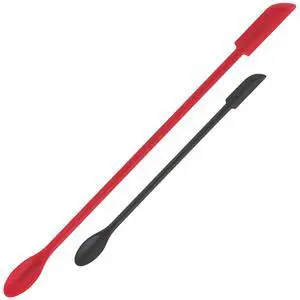 Mini Spatula Silicone Spatula Set - Cuttte 2pcs Small Makeup Scrapers for Cosmetics, Reusable Beauty Tiny Tools, Thin Jar Scraper, Get Last of Makeup Out, Black and Red Mini Spatula Silicone Spatula Set - Cuttte 2pcs Small Makeup Scrapers for Cosmetics, Reusable Beauty Tiny Tools, Thin Jar Scraper, Get Last of Makeup Out, Black and Red