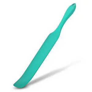 Silicone Blender Spatula & Scraper - Under-Blade & Jar Accessory with Long Handle, Nonstick Surface and Hanging Holes (Cyan) Silicone Blender Spatula & Scraper - Under-Blade & Jar Accessory with Long Handle, Nonstick Surface and Hanging Holes (Cyan)
