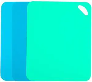 Plastic Flexible Cutting Mats for Kitchen, 3pcs Color Coded Chopping Board Set, Cutting Board Sheet for Kitchen Cooking, Dishwasher Safe 11.5x9" Plastic Flexible Cutting Mats for Kitchen, 3pcs Color Coded Chopping Board Set, Cutting Board Sheet for Kitchen Cooking, Dishwasher Safe 11.5x9"