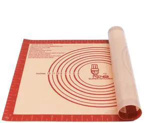 Extra Thick Silicone Pastry Mat Large for NonStick Silicone Baking Mat with Measurementfor Kneading, Fondant/Counter Pad, Dough Rolling, Silicon Cookie Sheet, Pie Crust Bake(16×24, Red) Extra Thick Silicone Pastry Mat Large for NonStick Silicone Baking Mat with Measurementfor Kneading, Fondant/Counter Pad, Dough Rolling, Silicon Cookie Sheet, Pie Crust Bake(16×24, Red)