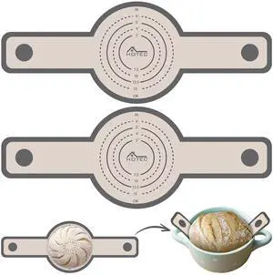 2 Pcs Silicone Bread Sling for Dutch Oven, 0.7MM Thickened Heat Resistant to 500°F Non-Stick Baking Mat with Long Handle Easy to Transfer Sourdough Bread, Dutch Oven Liners Baking Supplies 2 Pcs Silicone Bread Sling for Dutch Oven, 0.7MM Thickened Heat Resistant to 500°F Non-Stick Baking Mat with Long Handle Easy to Transfer Sourdough Bread, Dutch Oven Liners Baking Supplies
