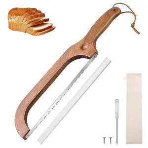 Bread Knife for Homemade Bread 14.5'' Sourdough Bread Knife, Premium Slicer for Homemade Bread, Baguettes and More Cuts Thin, Ergonomic Handler Premium Sharpness Blade Bread Knife for Homemade Bread 14.5'' Sourdough Bread Knife, Premium Slicer for Homemade Bread, Baguettes and More Cuts Thin, Ergonomic Handler Premium Sharpness Blade