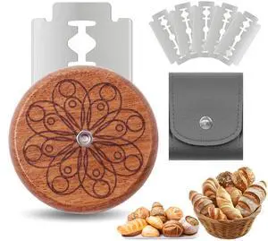 UFO Bread Lame Cutter for Homemade Sourdough,Bread Scorer Tool for Sourdough with 5 Blades and Storage Cover,Slashing Tool Bread Cutting Knife for Artisan Bread and Baguette Makers,Circle UFO Bread Lame Cutter for Homemade Sourdough,Bread Scorer Tool for Sourdough with 5 Blades and Storage Cover,Slashing Tool Bread Cutting Knife for Artisan Bread and Baguette Makers,Circle