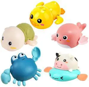 Bath Toy,Cute Animal Clockwork Bathtub Swimming Pool Toy,Baby Bath Toys for Toddlers 1-3, Boys & Girls Water Bath Toy Set,5 Pack Bath Toy,Cute Animal Clockwork Bathtub Swimming Pool Toy,Baby Bath Toys for Toddlers 1-3, Boys & Girls Water Bath Toy Set,5 Pack