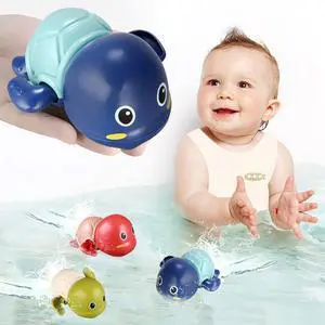 TOHIBEE Bath Toys, 3 Pack Cute Swimming Turtle Bath Toy for Toddlers 1-3, New Born Baby Bathtub Water Toys, Preschool Toddler Pool Toys TOHIBEE Bath Toys, 3 Pack Cute Swimming Turtle Bath Toy for Toddlers 1-3, New Born Baby Bathtub Water Toys, Preschool Toddler Pool Toys