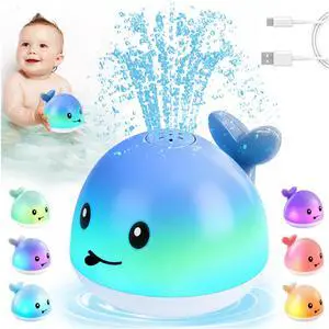 Gigilli Bath Toys for Kids, Baby Bath Toys, Pool Water Toys for Toddlers, Babies Boy Girl Gifts, Light Up Whale Bath Toy Sprinkler, Birthday Bathtub Fountain Toy Gigilli Bath Toys for Kids, Baby Bath Toys, Pool Water Toys for Toddlers, Babies Boy Girl Gifts, Light Up Whale Bath Toy Sprinkler, Birthday Bathtub Fountain Toy