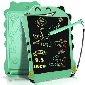 LCD Doodle Board Dinosaur Writing Tablet for Kids Toys, 8.5 Inch Colorful Todder Drawing Pad for Educational Learning Gift in Christmas Birthday Suitable for 3 4 5-8 Years Old Boys Girls (Green) LCD Doodle Board Dinosaur Writing Tablet for Kids Toys, 8.5 Inch Colorful Todder Drawing Pad for Educational Learning Gift in Christmas Birthday Suitable for 3 4 5-8 Years Old Boys Girls (Green)