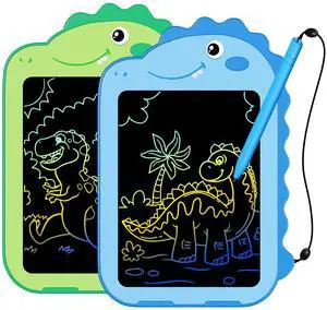 2 Pack LCD Writing Tablet for Kids, 6.5 Inch Colorful Doodle Board Drawing Tablet, Educational Kid Toys, Doodle Pad Dinosaur Toys for 3 4 5 6 7 8 Year Old Boys Girls 2 Pack LCD Writing Tablet for Kids, 6.5 Inch Colorful Doodle Board Drawing Tablet, Educational Kid Toys, Doodle Pad Dinosaur Toys for 3 4 5 6 7 8 Year Old Boys Girls