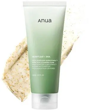 Anua Heartleaf Quercetinol Pore Deep Cleansing Foam, Face wash for Pore Refining Cleanser, Hydrating Daily Facial Cleanser For Double Cleansing, Gentle Foaming with BHA, Korean Skincare, 5.07 fl.oz. Anua Heartleaf Quercetinol Pore Deep Cleansing Foam, Face wash for Pore Refining Cleanser, Hydrating Daily Facial Cleanser For Double Cleansing, Gentle Foaming with BHA, Korean Skincare, 5.07 fl.oz.