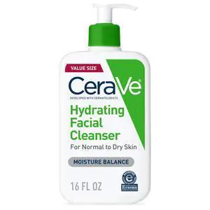 CeraVe Hydrating Facial Cleanser, Moisturizing Face Wash For Dry Skin, Hyaluronic Acid + Ceramides + Glycerin, Hydrating Cleanser For Normal To Dry Skin, National Eczema Association Certified, 16 Oz CeraVe Hydrating Facial Cleanser, Moisturizing Face Wash For Dry Skin, Hyaluronic Acid + Ceramides + Glycerin, Hydrating Cleanser For Normal To Dry Skin, National Eczema Association Certified, 16 Oz