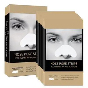 Caunmy Blackhead Remover Nose Pore Strips - Deep Cleansing and Moisture Clear-Up Strips for Blackheads, for Women & Men (20 PCS) Caunmy Blackhead Remover Nose Pore Strips - Deep Cleansing and Moisture Clear-Up Strips for Blackheads, for Women & Men (20 PCS)