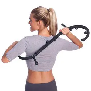 Body Back Buddy Classic USA Made FSA Eligible Handheld Massage Cane - Full Body Trigger Point Tool for Deep Tissue Pain Relief - Dual Hooks for Back, Shoulder, Neck - Manual Back Massager (2.0 Black) Body Back Buddy Classic USA Made FSA Eligible Handheld Massage Cane - Full Body Trigger Point Tool for Deep Tissue Pain Relief - Dual Hooks for Back, Shoulder, Neck - Manual Back Massager (2.0 Black)