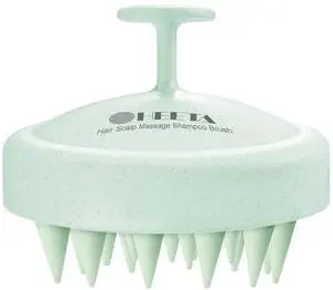 HEETA Scalp Massager Hair Growth, Soft Silicone Scalp Scrubber Shampoo Brush for Exfoliation, Dandruff Removal & Head Massage Stress Relax, Wet & Dry Use for Thick, Thin Hair Care, Wheat Straw Green HEETA Scalp Massager Hair Growth, Soft Silicone Scalp Scrubber Shampoo Brush for Exfoliation, Dandruff Removal & Head Massage Stress Relax, Wet & Dry Use for Thick, Thin Hair Care, Wheat Straw Green
