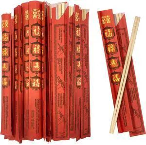 52USA Disposable Bamboo Chopsticks (100 Sets) - 9'' Long, UV Treated, Individually Wrapped Japanese and Chinese Wooden Chopsticks Bulk 52USA Disposable Bamboo Chopsticks (100 Sets) - 9'' Long, UV Treated, Individually Wrapped Japanese and Chinese Wooden Chopsticks Bulk