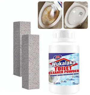 WUKALAKA Pumice Stone for Toilet Cleaning Bowl Stick, Toilet Bowl Cleaners Brush, Powerfully Cleans Hard Water Rings, Calcium Buildup and Stains, Suitable for Cleaning Toilets, Bathroom WUKALAKA Pumice Stone for Toilet Cleaning Bowl Stick, Toilet Bowl Cleaners Brush, Powerfully Cleans Hard Water Rings, Calcium Buildup and Stains, Suitable for Cleaning Toilets, Bathroom