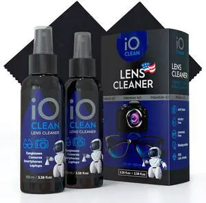 Eyeglass Lens Cleaner (3.38oz+3.38oz+2cloths) Kit for Glasses, Screens, Camera, Laptops, Touchscreens, Computer Monitors, Other Electronics 2 Microfiber Cloths Inluded Eyeglass Lens Cleaner (3.38oz+3.38oz+2cloths) Kit for Glasses, Screens, Camera, Laptops, Touchscreens, Computer Monitors, Other Electronics 2 Microfiber Cloths Inluded