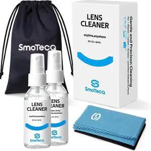 SmoTecQ Glasses Cleaner Kit Alcohol-Free, Plant-Based Spray + Ultra-Soft Microfiber Cloths for Eyeglasses, Screens & Cameras 2 x 2oz Spray Bottles + 2 Cloths + Travel Pouch Set SmoTecQ Glasses Cleaner Kit Alcohol-Free, Plant-Based Spray + Ultra-Soft Microfiber Cloths for Eyeglasses, Screens & Cameras 2 x 2oz Spray Bottles + 2 Cloths + Travel Pouch Set