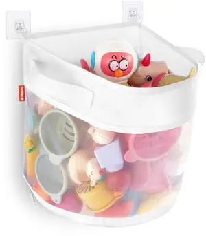 UNEEDE Bath Toy Organizer,4 Gallons Bathtub Toy Storage Organizer,Quick Access Bath Toy Holder For Bathtub,Baby Organizer,Quick Dry Baby For Tub,Mesh Shower Caddy UNEEDE Bath Toy Organizer,4 Gallons Bathtub Toy Storage Organizer,Quick Access Bath Toy Holder For Bathtub,Baby Organizer,Quick Dry Baby For Tub,Mesh Shower Caddy