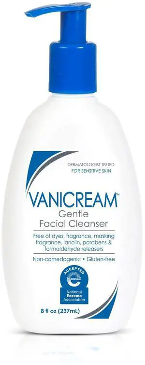 Gentle Facial Cleaner with Pump Dispenser, 8 Fl Oz, Formulated without Common Irritants for Sensitive Skin, Removes Makeup, Dirt & Excess Oils, Non-Comedogenic, pH-Balanced Face Wash Gentle Facial Cleaner with Pump Dispenser, 8 Fl Oz, Formulated without Common Irritants for Sensitive Skin, Removes Makeup, Dirt & Excess Oils, Non-Comedogenic, pH-Balanced Face Wash