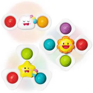 SpringFlower Baby Toys 0-6-12-18 Months,Suction Cup Spinner Toys,Baby Bath Toys for Boy&Girl, Sensory Toys &Travel Table Toy for Toddlers, Birthday Gifts for 1 2 3 Year Old Toddler SpringFlower Baby Toys 0-6-12-18 Months,Suction Cup Spinner Toys,Baby Bath Toys for Boy&Girl, Sensory Toys &Travel Table Toy for Toddlers, Birthday Gifts for 1 2 3 Year Old Toddler