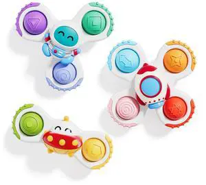 ALASOU 3PCS Pop Suction Cup Spinner Sensory Airplane Travel Toys for 1 Year Old Boy Girl Infant Toddlers|Novelty Spinning Tops 12 18 Months|1 2 Year Old Boy Birthday Gift|Baby Bath Toy Kids Ages 1-3 ALASOU 3PCS Pop Suction Cup Spinner Sensory Airplane Travel Toys for 1 Year Old Boy Girl Infant Toddlers|Novelty Spinning Tops 12 18 Months|1 2 Year Old Boy Birthday Gift|Baby Bath Toy Kids Ages 1-3