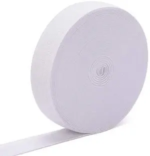 Airisoer Elastic Bands for Sewing 1 Inch 32 Yards White Knit Elastic Spool High Elasticity Airisoer Elastic Bands for Sewing 1 Inch 32 Yards White Knit Elastic Spool High Elasticity