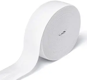 Elastic Band for Sewing, 1.5 Inch x 12 Yard High Elasticity Sewing Elastic Bands for Waistbands Pants Clothes and Crafts DIY, White Elastic Band for Sewing, 1.5 Inch x 12 Yard High Elasticity Sewing Elastic Bands for Waistbands Pants Clothes and Crafts DIY, White
