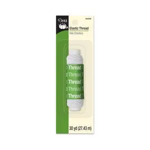 Dritz 30 Yards Elastic Sewing Thread White Dritz 30 Yards Elastic Sewing Thread White