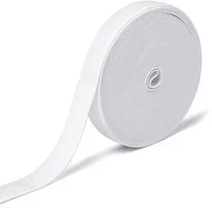 Elastic Band for Sewing, 3/4 Inch x 12 Yard High Elasticity Sewing Elastic Bands for Waistbands Pants Clothes and Crafts DIY, White Elastic Band for Sewing, 3/4 Inch x 12 Yard High Elasticity Sewing Elastic Bands for Waistbands Pants Clothes and Crafts DIY, White