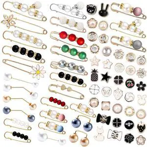 70 Pcs Pearl Brooch, Sweater Shawl Hat Clip Neckline Pins Double Faux Pearl Brooches for Women Fashion Cover Up Buttons Clothing Dresses Decoration Accessories Pant Waist Tightener Safety Pins 70 Pcs Pearl Brooch, Sweater Shawl Hat Clip Neckline Pins Double Faux Pearl Brooches for Women Fashion Cover Up Buttons Clothing Dresses Decoration Accessories Pant Waist Tightener Safety Pins