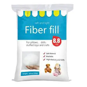 BUTUZE 250g/8.8oz Polyfill Stuffing Fiber Fill, (2.1oz-4.4lb) White Premium Fiberfill Stuffing for Craft, High Resilience Crochet Stuffing, Stuffing for Stuffed Animals, Cotton Batting, Recyclable BUTUZE 250g/8.8oz Polyfill Stuffing Fiber Fill, (2.1oz-4.4lb) White Premium Fiberfill Stuffing for Craft, High Resilience Crochet Stuffing, Stuffing for Stuffed Animals, Cotton Batting, Recyclable