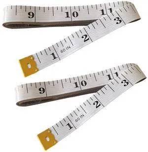 Soft Tape Measure Double Scale Measuring Tape Body Sewing Flexible Tailor Craft Vinyl Ruler for Weight Loss Medical Body Measurement, Has Centimetre Scale on Reverse Side (2pcs White-60 inch) Soft Tape Measure Double Scale Measuring Tape Body Sewing Flexible Tailor Craft Vinyl Ruler for Weight Loss Medical Body Measurement, Has Centimetre Scale on Reverse Side (2pcs White-60 inch)