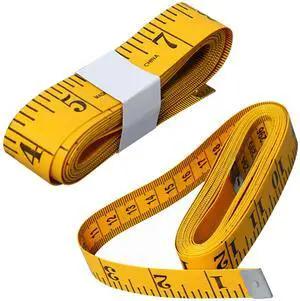 Soft Tape Measure Double Scale Measuring Tape Body Sewing Flexible Tailor Craft Vinyl Ruler for Weight Loss Medical Body Measurement, Has Centimetre Scale on Reverse Side (2pcs Yellow-60 inch) Soft Tape Measure Double Scale Measuring Tape Body Sewing Flexible Tailor Craft Vinyl Ruler for Weight Loss Medical Body Measurement, Has Centimetre Scale on Reverse Side (2pcs Yellow-60 inch)