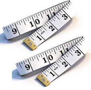 2PCS Double-Sided Soft Tape Measure for Body Sewing & Weight Loss Flexible Vinyl Ruler with CM/Inch Scales, Tailor Craft Medical Body Measurement Tool (White) 60-inch 2PCS Double-Sided Soft Tape Measure for Body Sewing & Weight Loss Flexible Vinyl Ruler with CM/Inch Scales, Tailor Craft Medical Body Measurement Tool (White) 60-inch