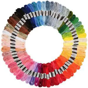 70 Skeins Rainbow Color Embroidery Floss Friendship Bracelet String Cross Stitch Embroidery Thread Cotton Floss Bracelet Yarn, Craft Floss 70 Skeins Rainbow Color Embroidery Floss Friendship Bracelet String Cross Stitch Embroidery Thread Cotton Floss Bracelet Yarn, Craft Floss