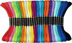 25 Rainbow Colors Embroidery Floss - Cross Stitch Threads - Friendship Bracelets Floss - Crafts Floss- Hand Embroidery Thread 25 Rainbow Colors Embroidery Floss - Cross Stitch Threads - Friendship Bracelets Floss - Crafts Floss- Hand Embroidery Thread