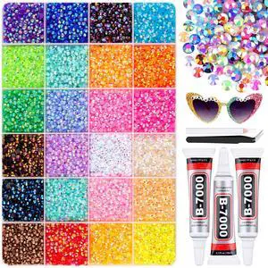 BELLEBOOST 35000Pcs Jelly Rhinestones Bedazzling Kit with B7000 Jewelry Glue, 24 Colors 3mm Resin Flatback Gems, Bedazzler Kit for Crafting Bling Book Shoes Diamond Art Nail Decor BELLEBOOST 35000Pcs Jelly Rhinestones Bedazzling Kit with B7000 Jewelry Glue, 24 Colors 3mm Resin Flatback Gems, Bedazzler Kit for Crafting Bling Book Shoes Diamond Art Nail Decor