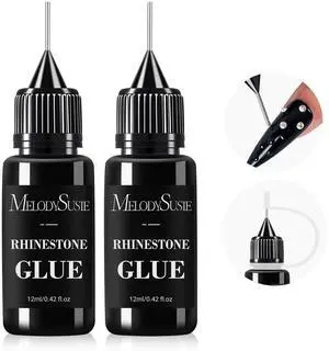 MelodySusie 2Pcs Nail Rhinestone Glue, 3D Gel Nail Art Design Strong Adhesive Nail Gem Glue for Nail Charms Gems Jewelry Decoration DIY Manicured at Home Cured Need Beauty Gifts for Women MelodySusie 2Pcs Nail Rhinestone Glue, 3D Gel Nail Art Design Strong Adhesive Nail Gem Glue for Nail Charms Gems Jewelry Decoration DIY Manicured at Home Cured Need Beauty Gifts for Women